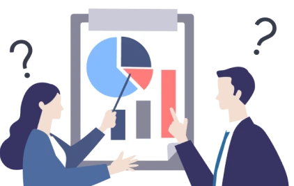 媒体ごとに数字が異なり議論がズレるイメージ