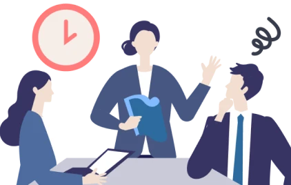 レポートを取得するも振り返り会で終わるイメージ