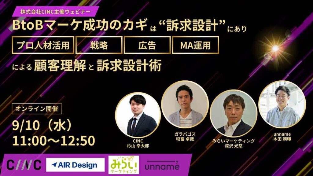 BtoBマーケ成功のカギは“訴求設計”にあり──プロ人材活用・戦略・広告・MA運用による顧客理解と訴求設計術